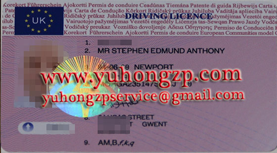  fake UK driving licence