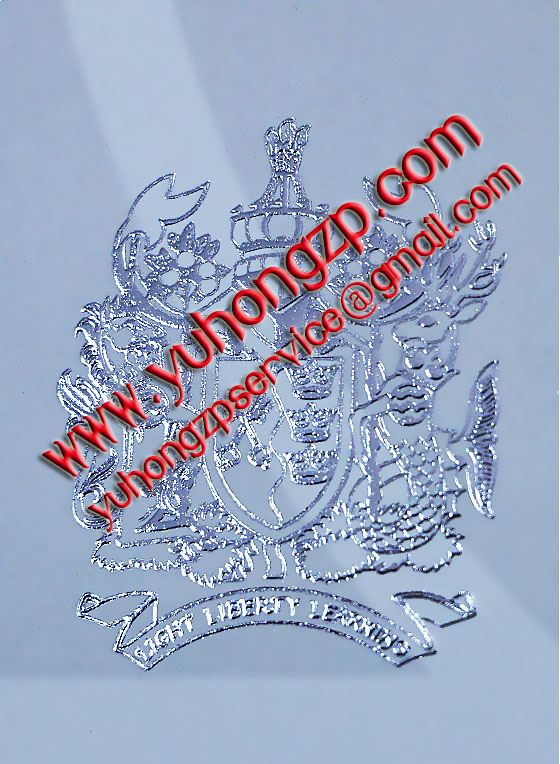 Embossed silver Emblem