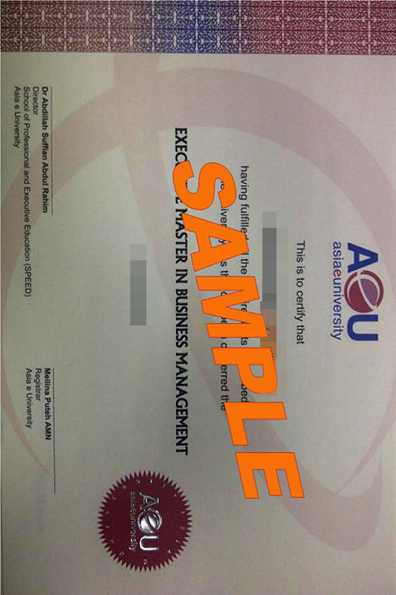 AeU diploma 