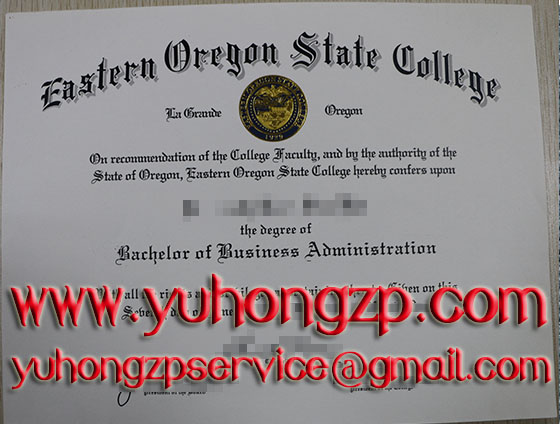 Eastern Oregon State college diploma