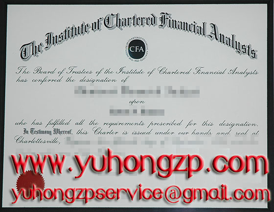 CFA certificate