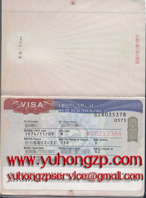 fake Visa certificate