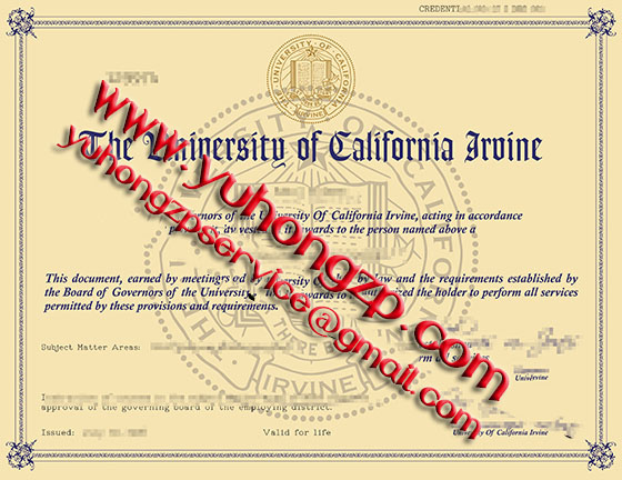 University of California, Irvine degree