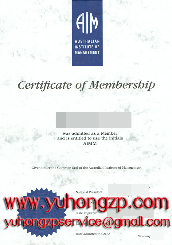 AIM certificate