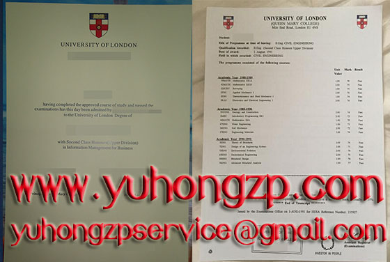 University of London degree and transcript