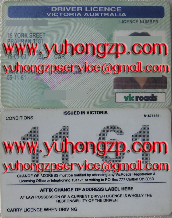 drivers licence victoria australia 