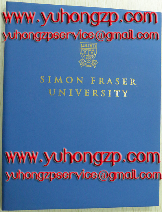 Simon Fraser University degree hard cover