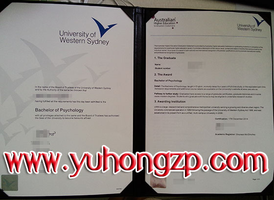 University of Western Sydney degree