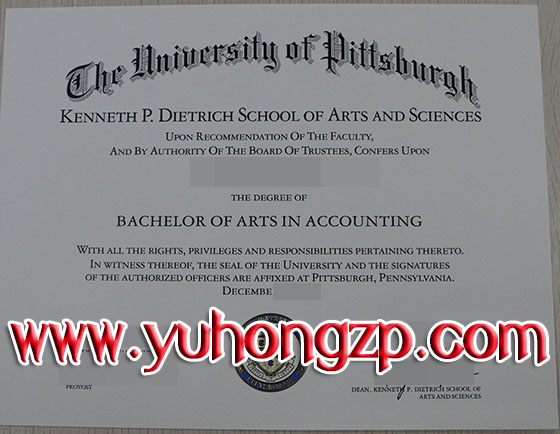 University of Pittsburgh degree