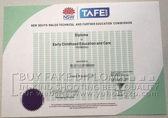 Fake TAFE certificate online