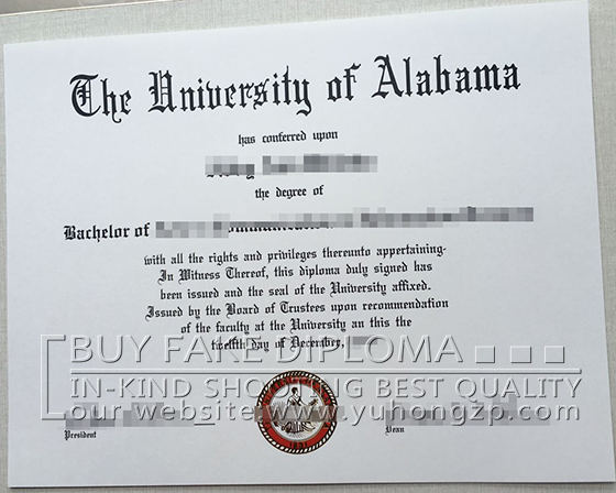 University of Alabama fake certificate