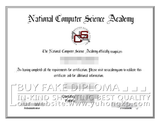 NCSA fake certificate