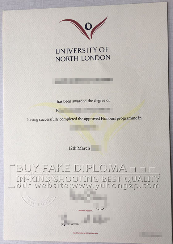 University of North London degree