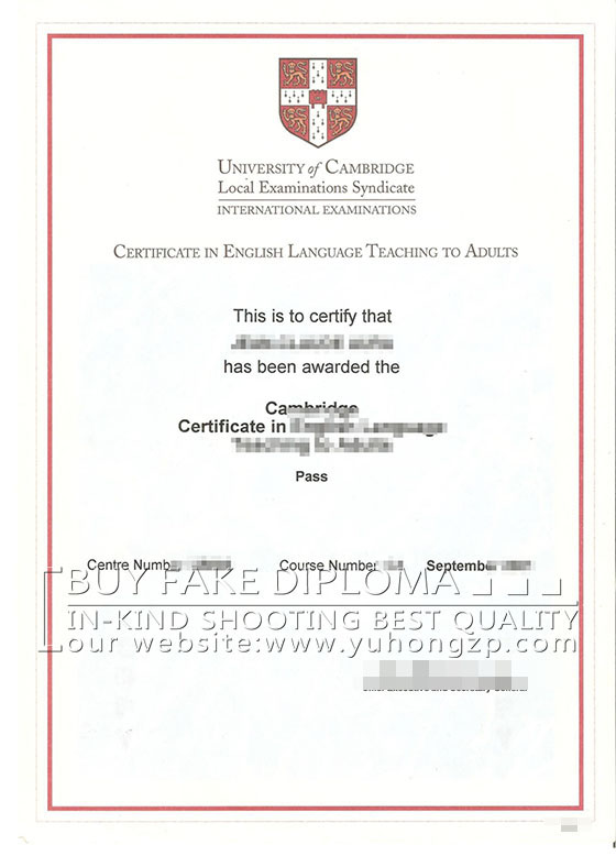 CELTA certificate