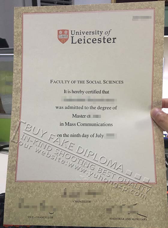 University of Leicester fake diploma