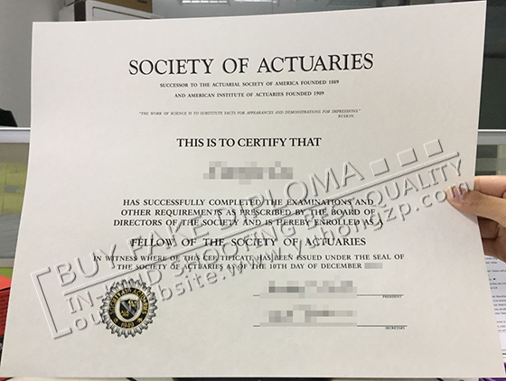 buy Society of Actuaries diploma