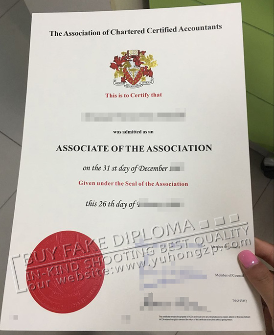 fake ACCA certificate