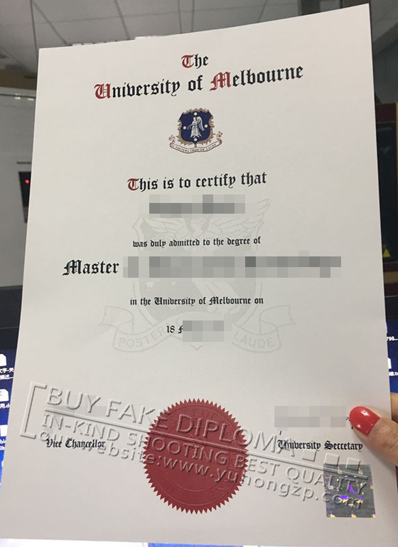 Fake University of Melbourne degree