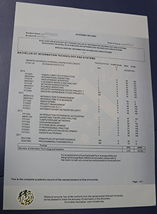 Monash University transcript, buy fake diploma and transcript of Monash University