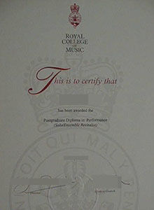 Royal college of Music degree, buy fake RCM diploma and transcript