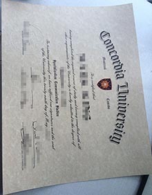 Concordia University degree sample, buy Canada diploma