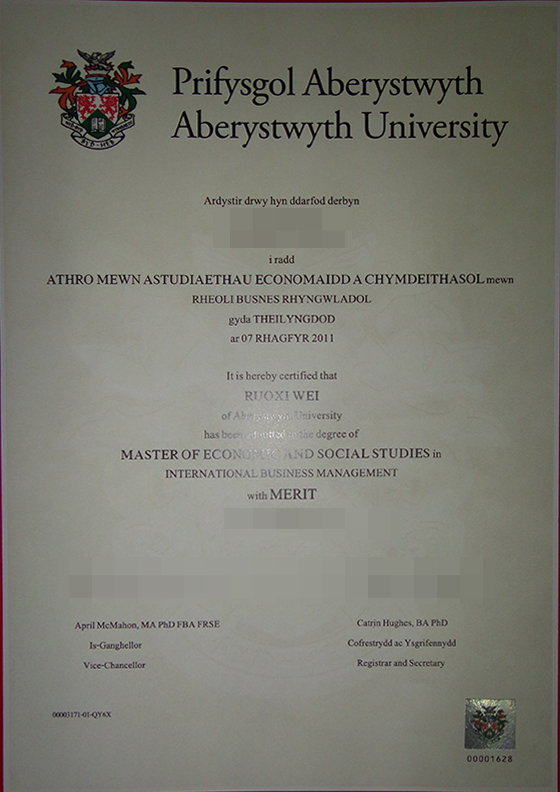 Aberystwyth University degree, buy fake diploma and transcript in West Lothian