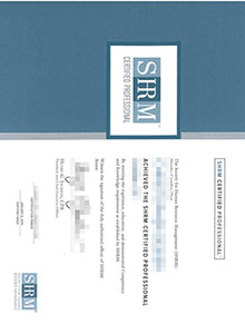 professional certification in human resources certificate, SHRM degree