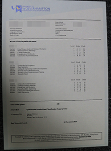 University of Wolverhampton transcript, buy fake diploma and transcript