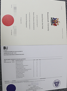 Bournemouth University degree and transcript, fake BU certificate