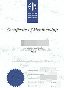 Australian Institute of Management certificate, buy fake AIM certificate