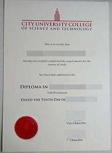 City University College of Science and Technology diploma, buy fake diploma and transcript online