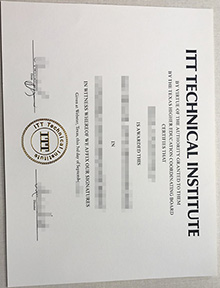 ITT Technical Institute fake certificate, false ITT Technical Institute certificate