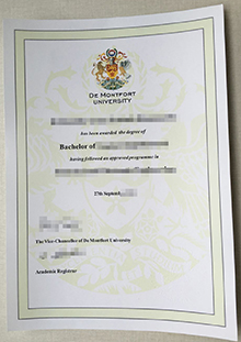 Buy a De Montfort University degree, fake DMU diploma online