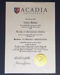 Acadia University degree of Bachelor, buy fake diploma online