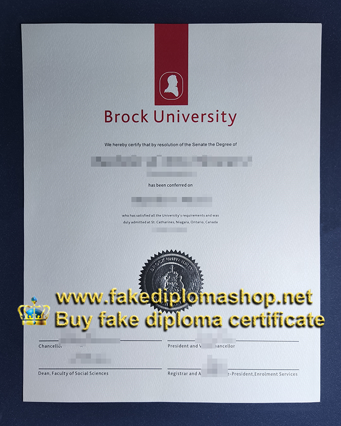 Brock University diploma