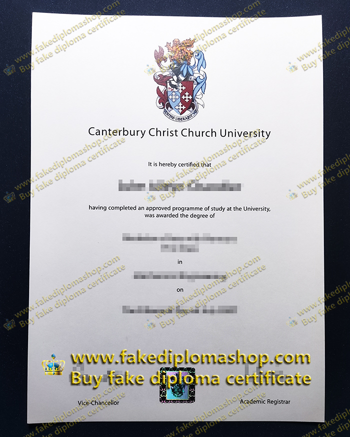 Canterbury Christ Church University diploma, CCCU diploma