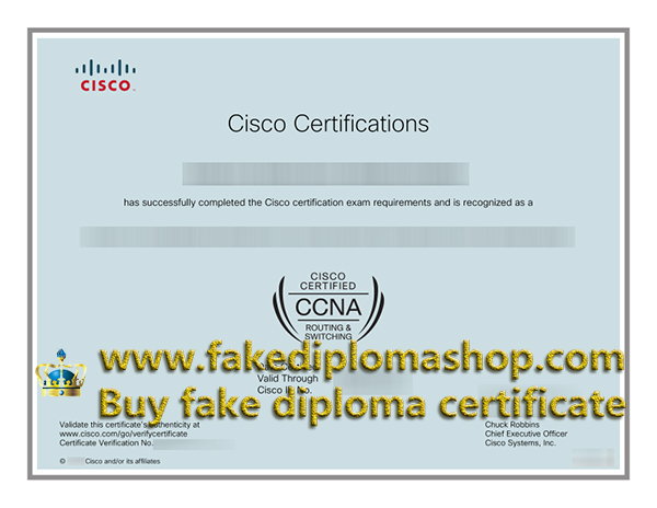CCNA certificate