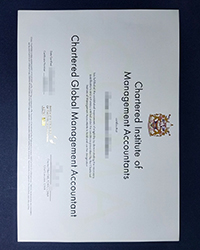CIMA CGMA diploma design, Chartered Institute of Management Accountants certificate