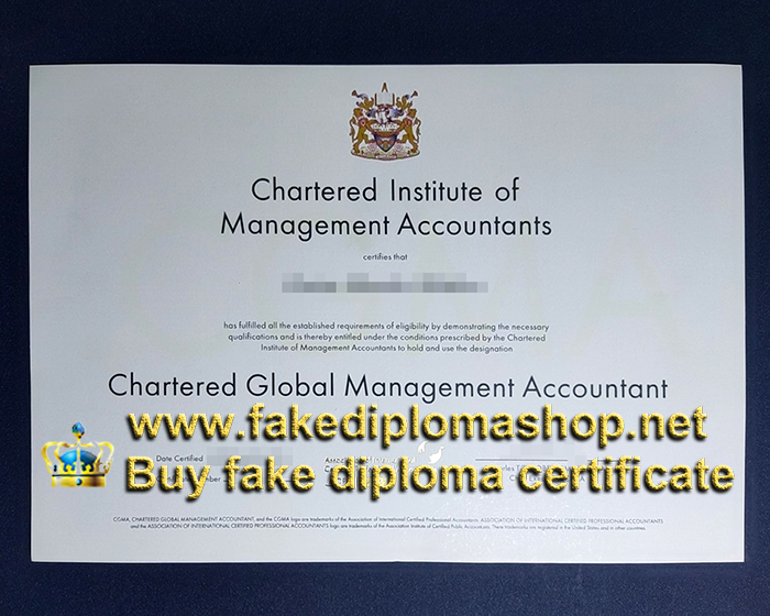 CIMA CGMA diploma design, Chartered Institute of Management Accountants ...