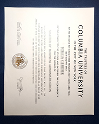 Purchase a Columbia University degree of Master with real UV ink