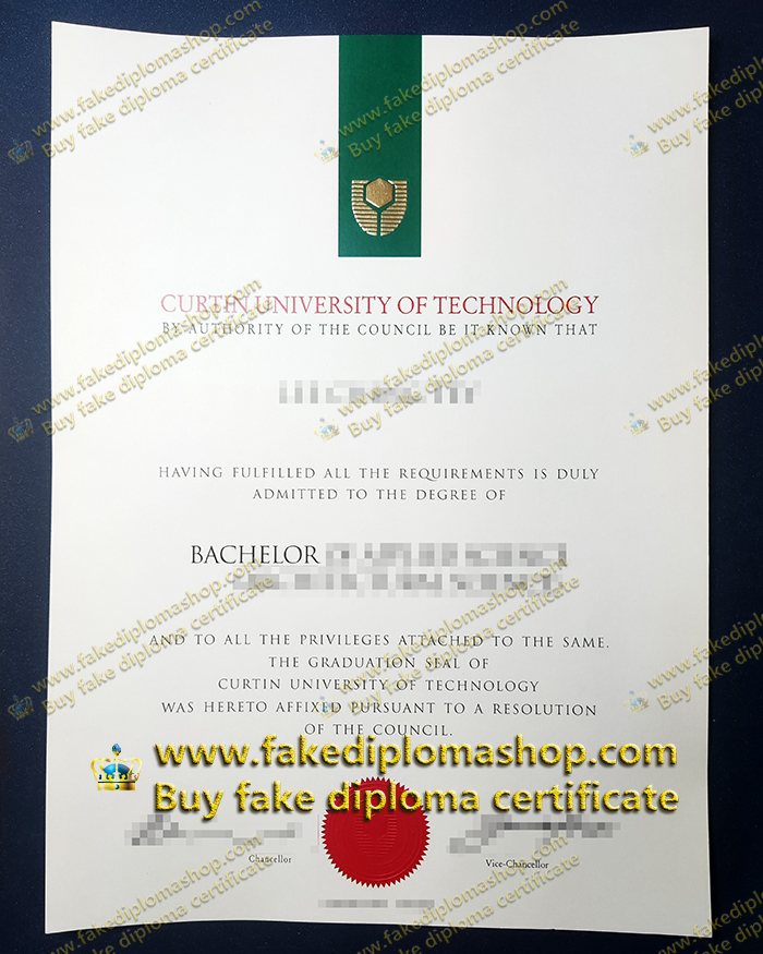 Fake Curtin University diploma