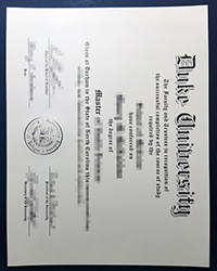 Duke University Master degree, buy fake diploma and transcript in Duck