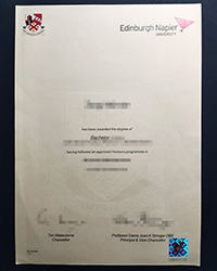 Edinburgh Napier University diploma of Bachelor, buy fake diploma online