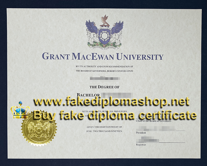 Grant MacEwan University diploma