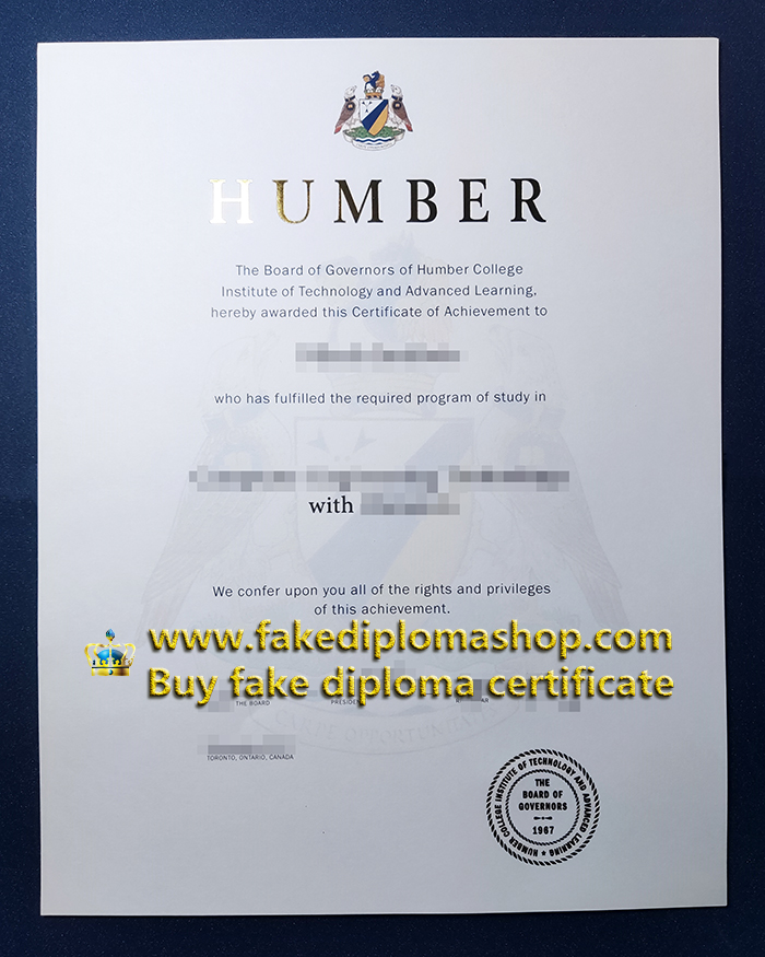 Humber College diploma