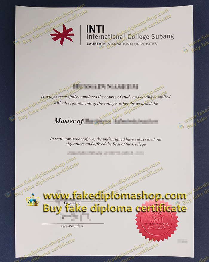 INTI University degree of Master