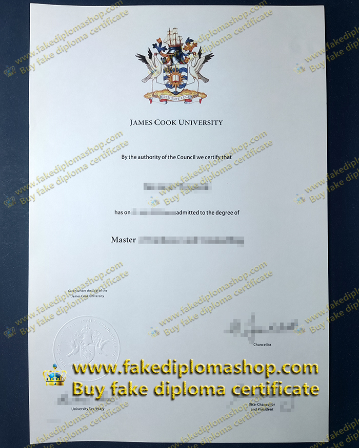 JCU diploma of Master, James Cook University diploma