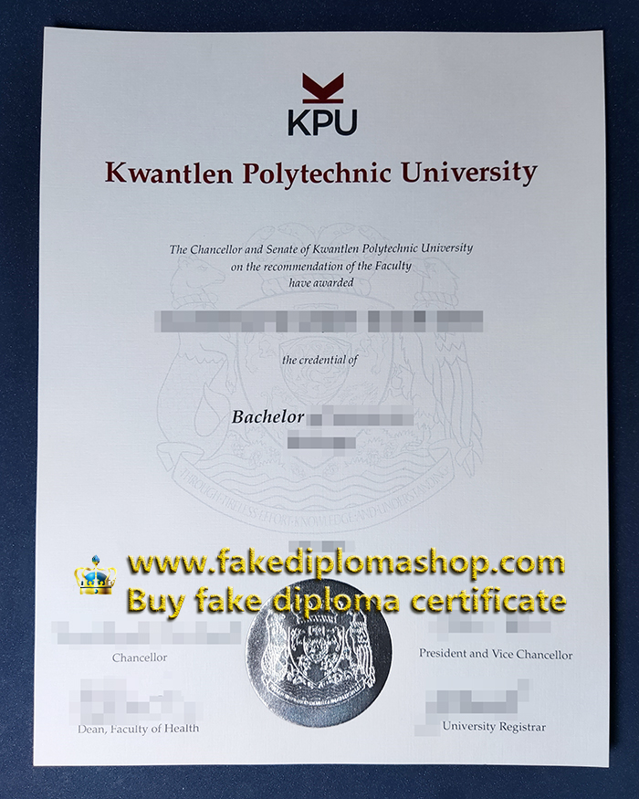 Kwantlen Polytechnic University degree, KPU Bachelor diploma