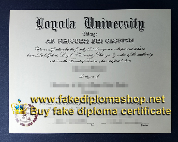 Loyola University Chicago diploma