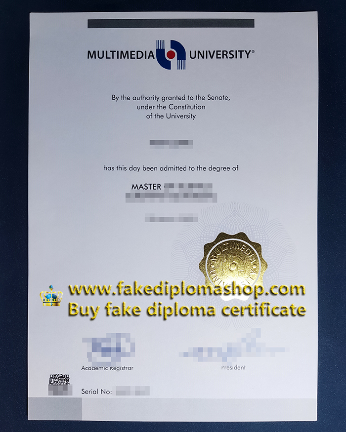 Malaysia Multimedia University diploma of Master, MMU diploma